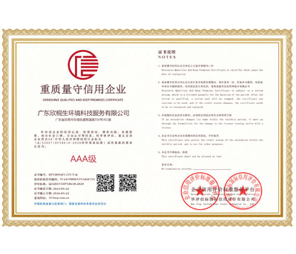 质量守信用企业